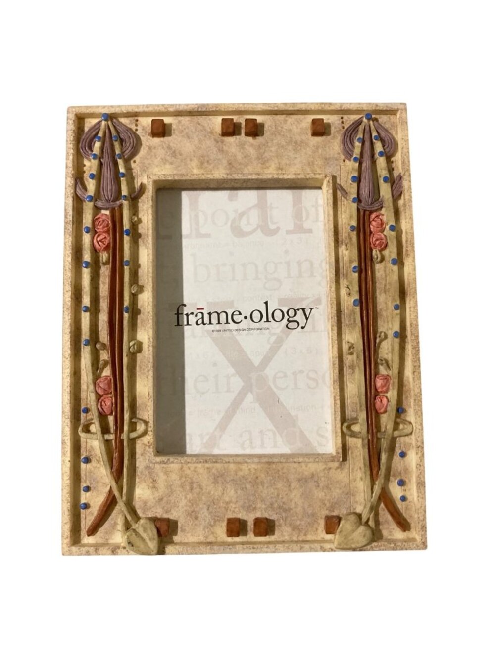 Frameology Music Room Floral Photo Frame With Flowers And Vines